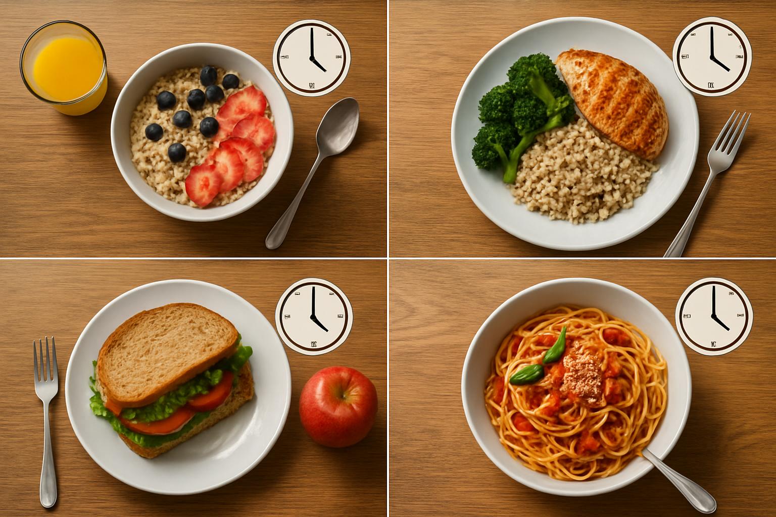 Интервалы питания. Таблица примеров режимов