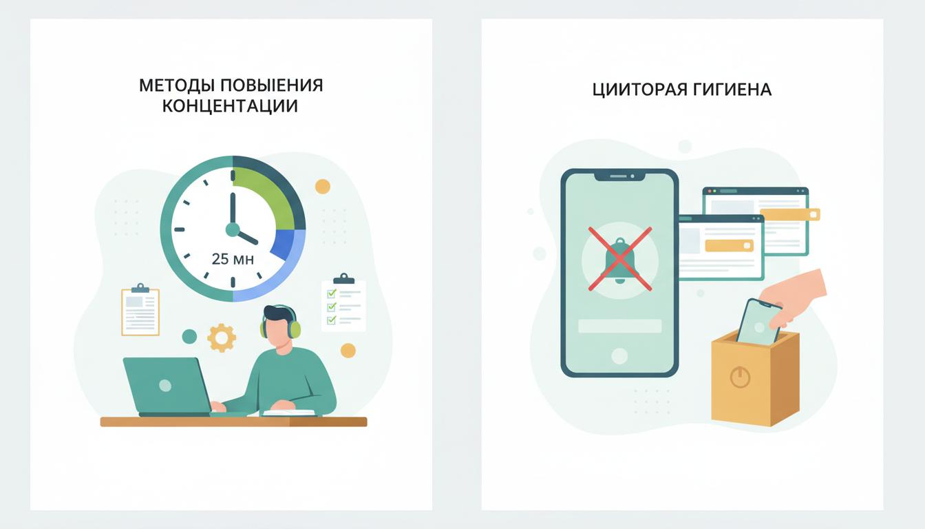 Методы повышения концентрации. Цифровая гигиена