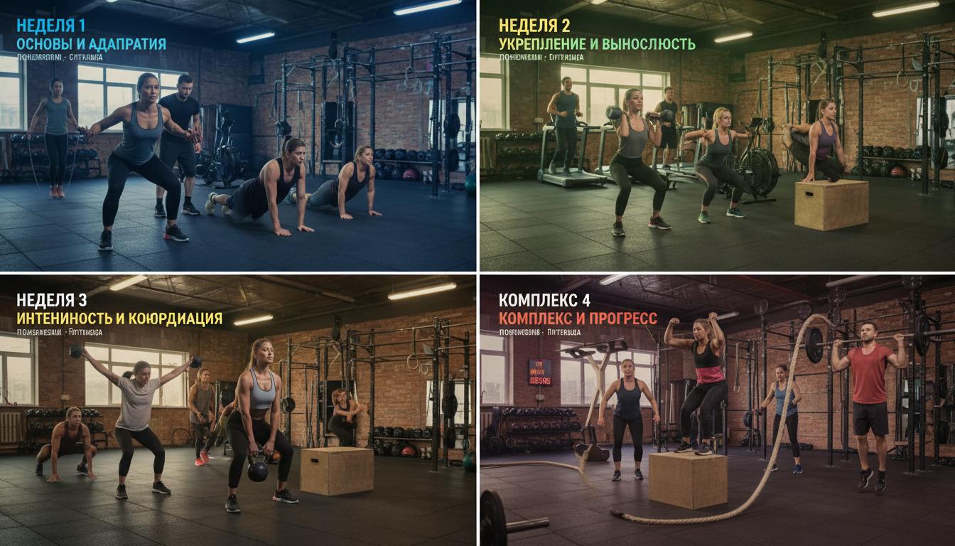 Кроссфит для начинающих. Пример четырёхнедельной программы старта